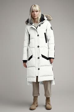 Chamarras Canada Goose Mujer México - Aldridge Abrigos Black Label Blancos RK1748592